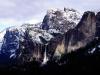 Snow on Bridalveil Falls, Yosemite National Park